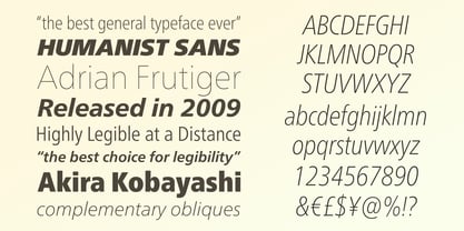 Neue Frutiger Paneuropean Font Poster 3